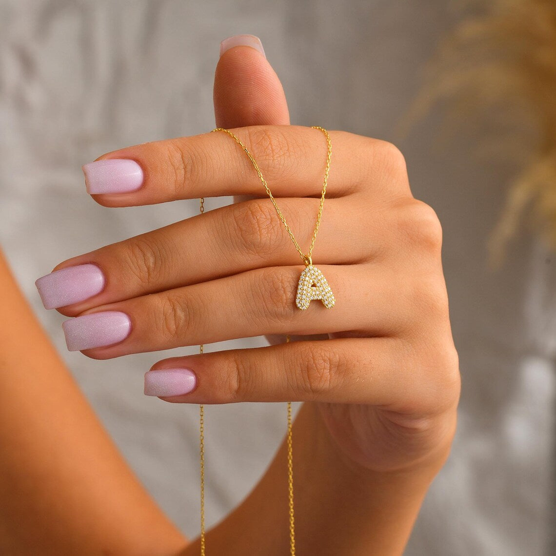 Initial Bubble Necklace