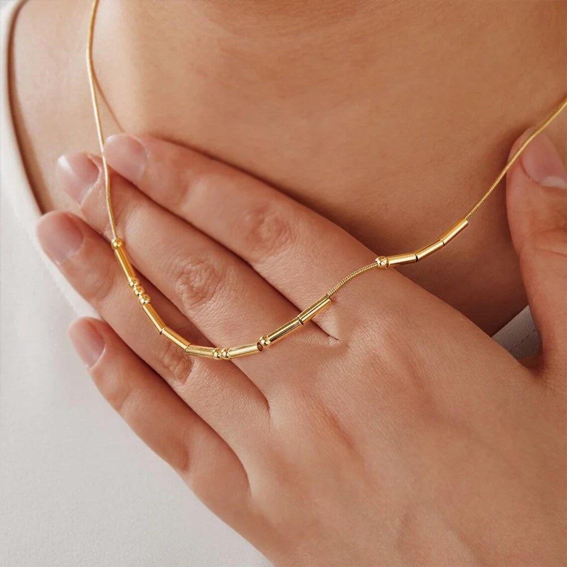Morse Code Necklace