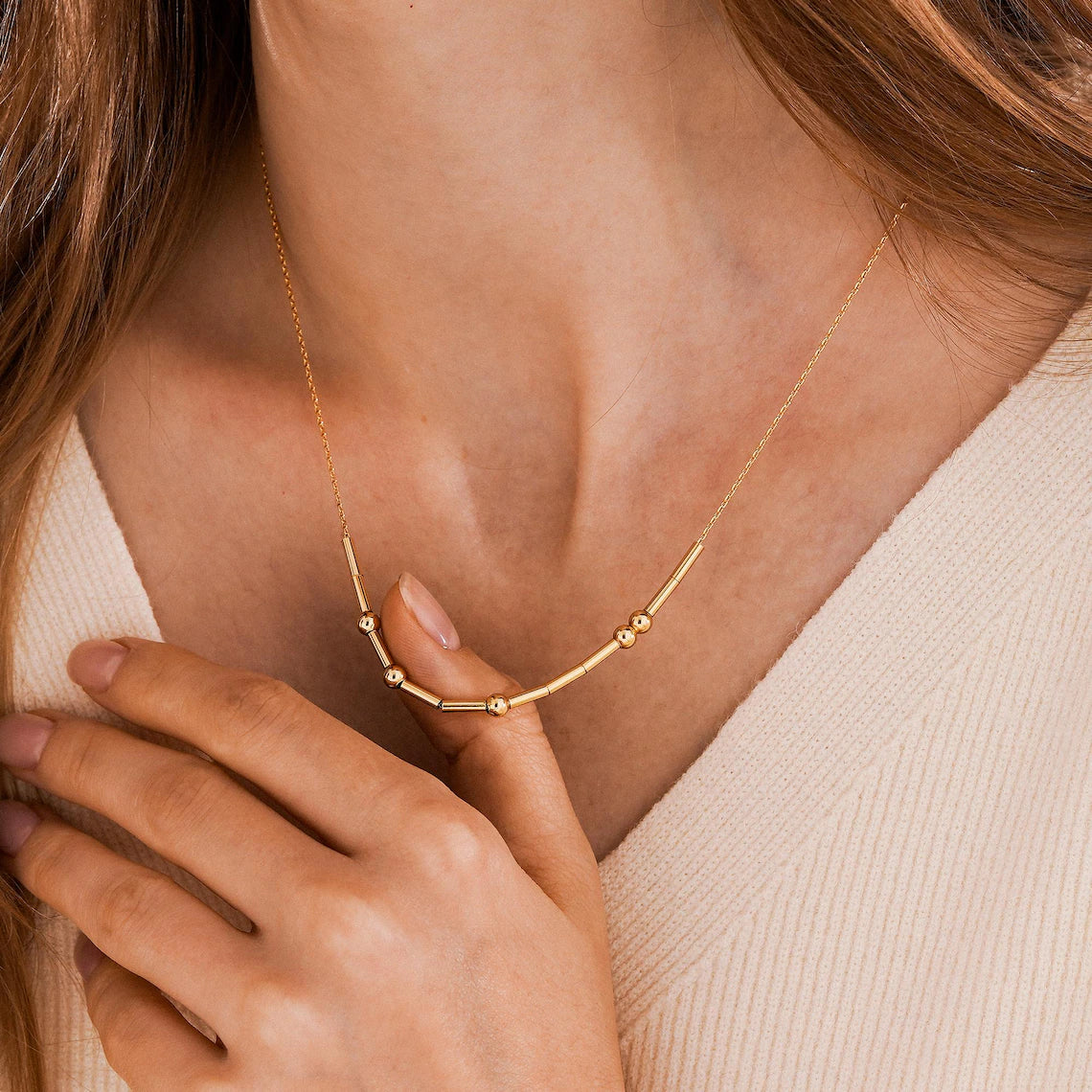 Morse Code Necklace