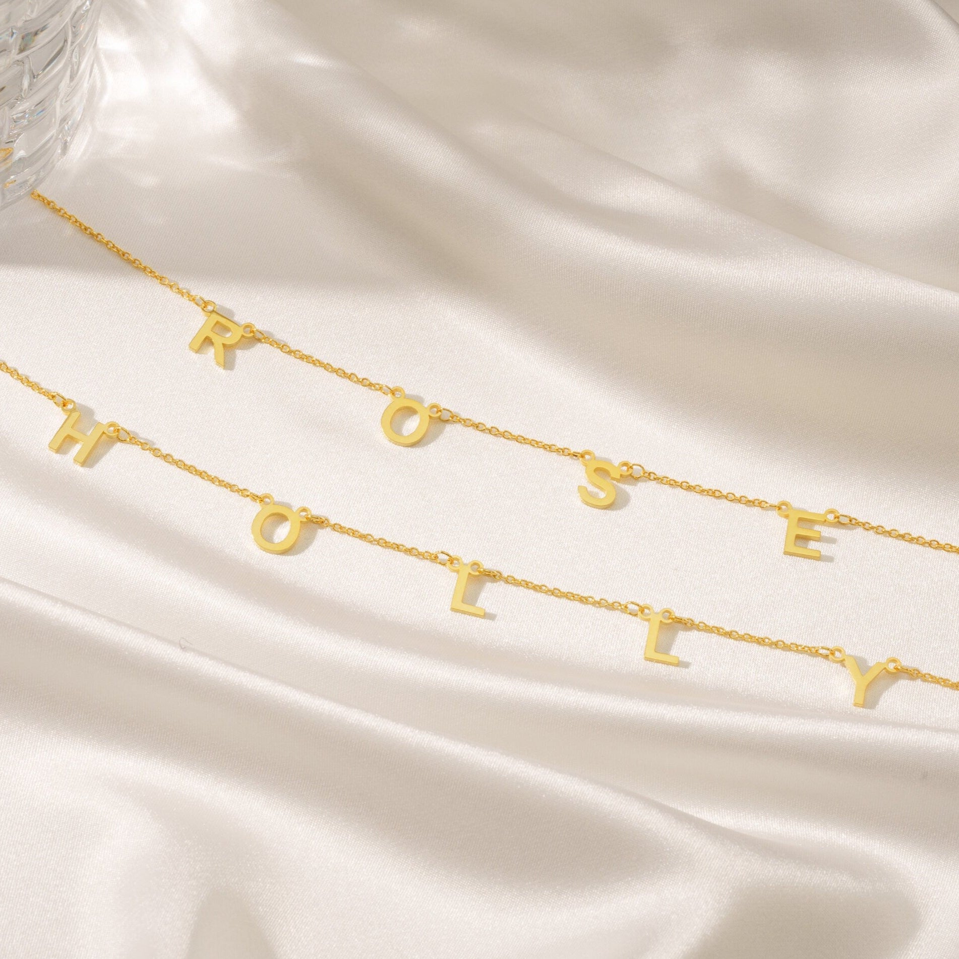 Personalized Gold Letter Name Necklace