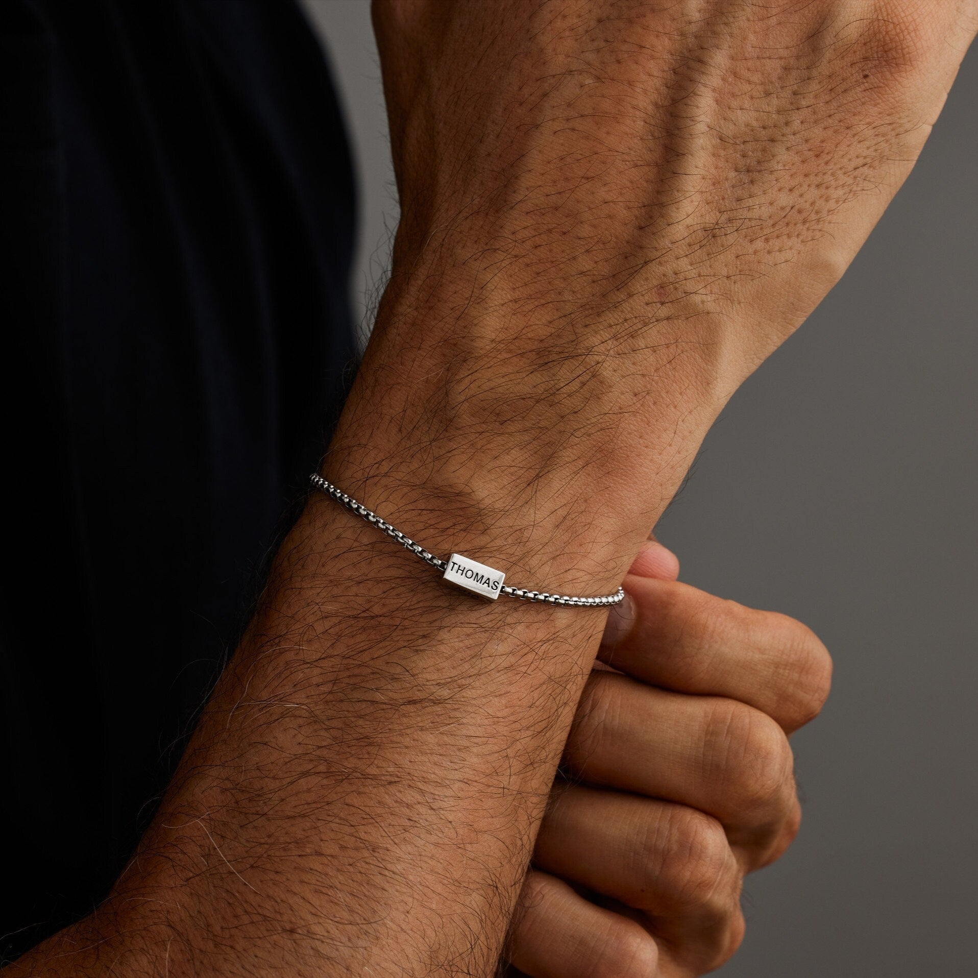 Mutiple Engrave Bracelet for Men