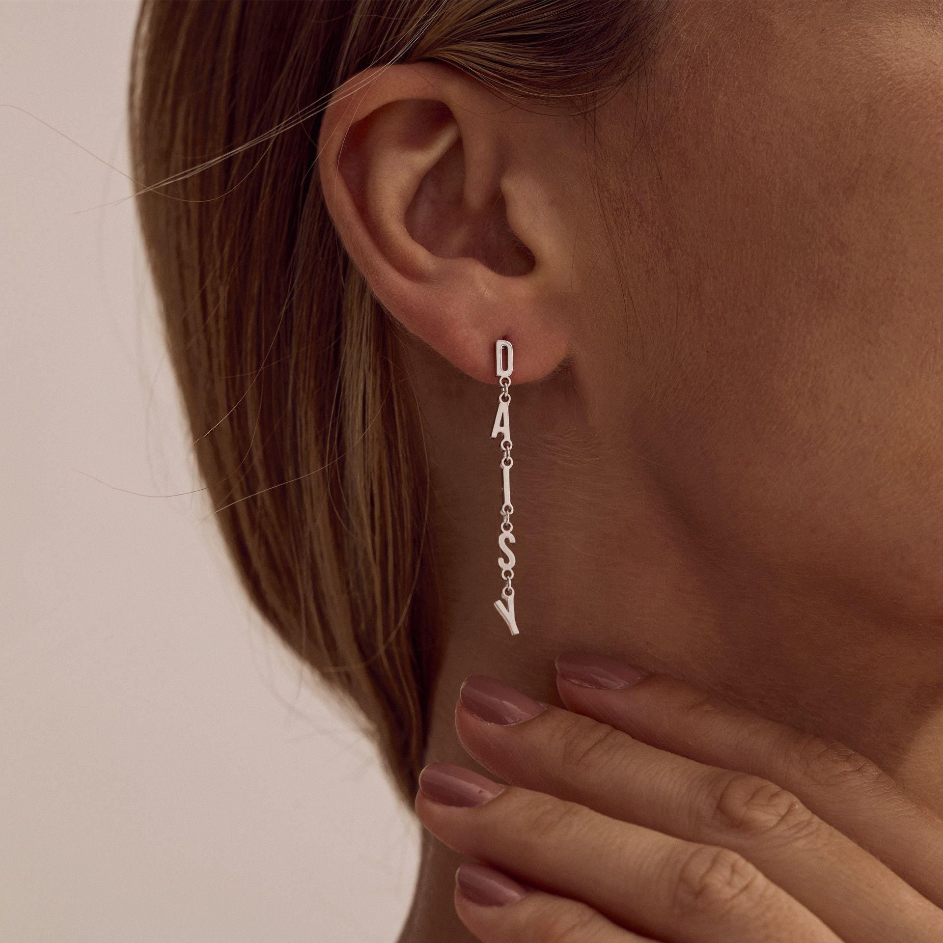 Personalized Name Drop Earrings