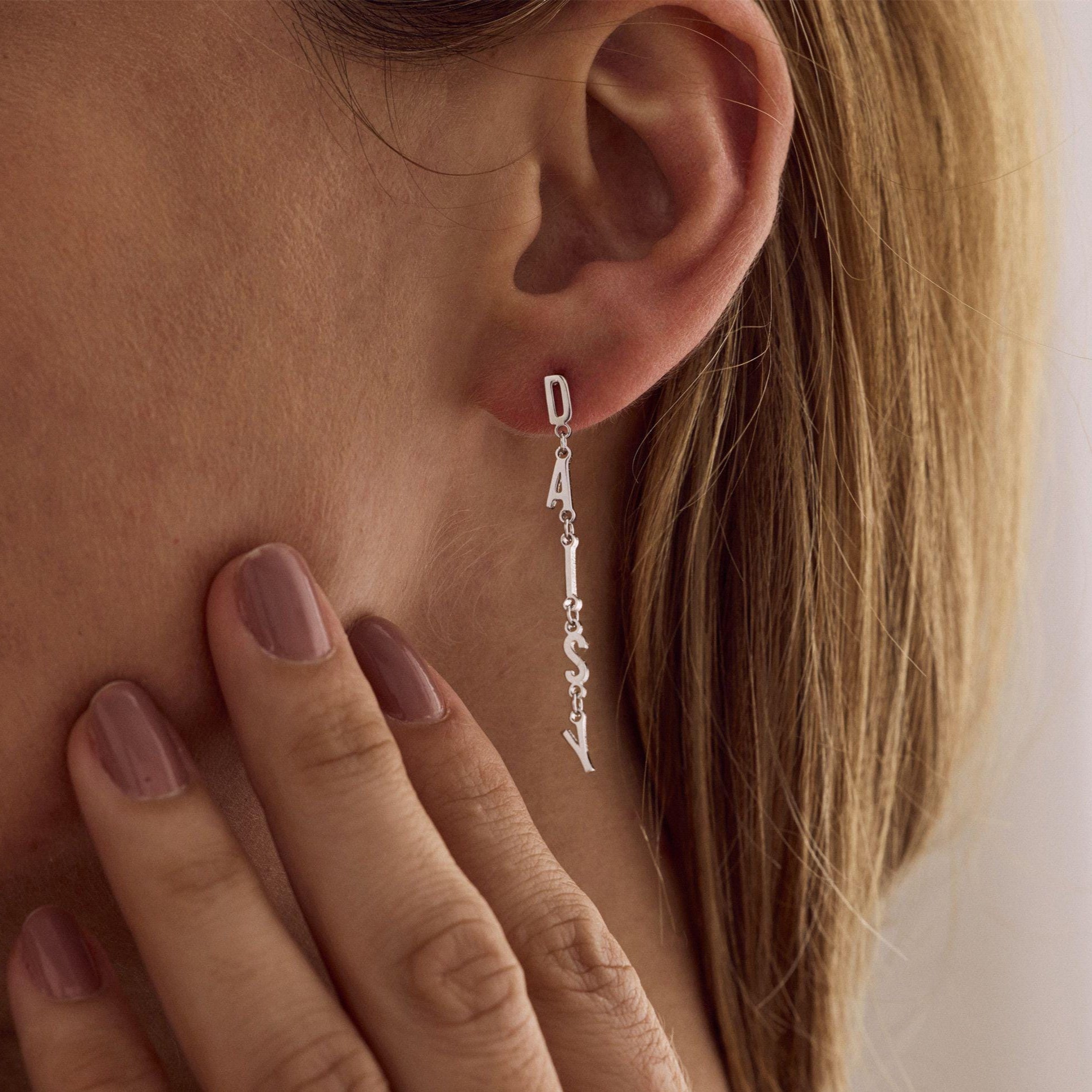 Personalized Name Drop Earrings
