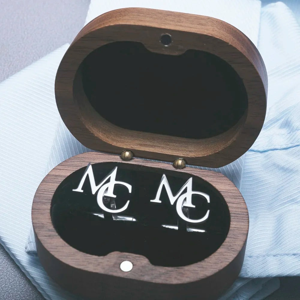 Custom Initials Cufflinks for Men