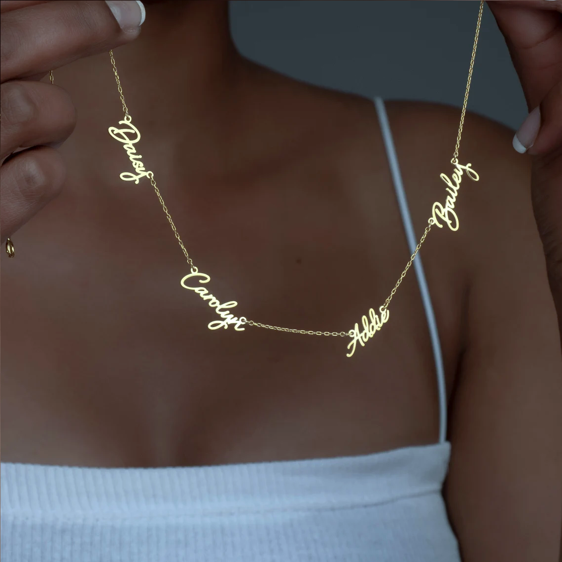 Multiple Name Necklace