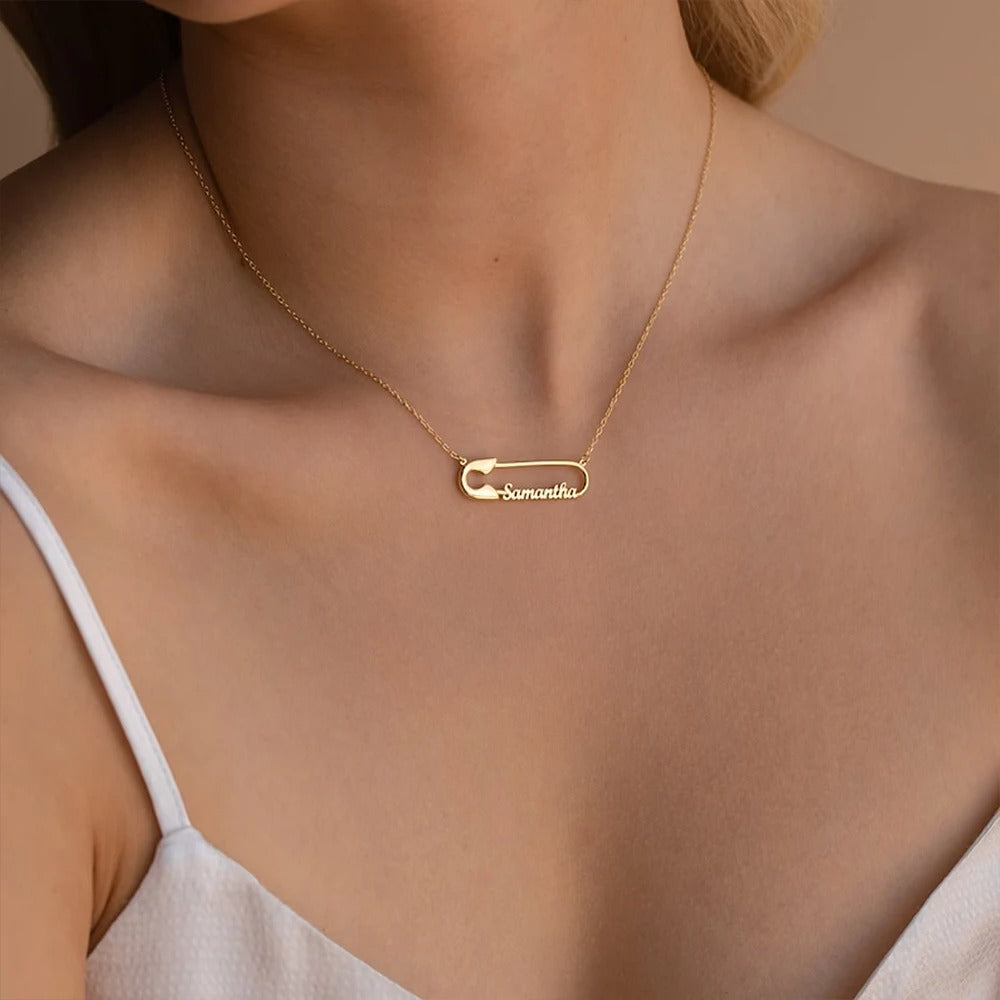 Personalised Necklace With Pin