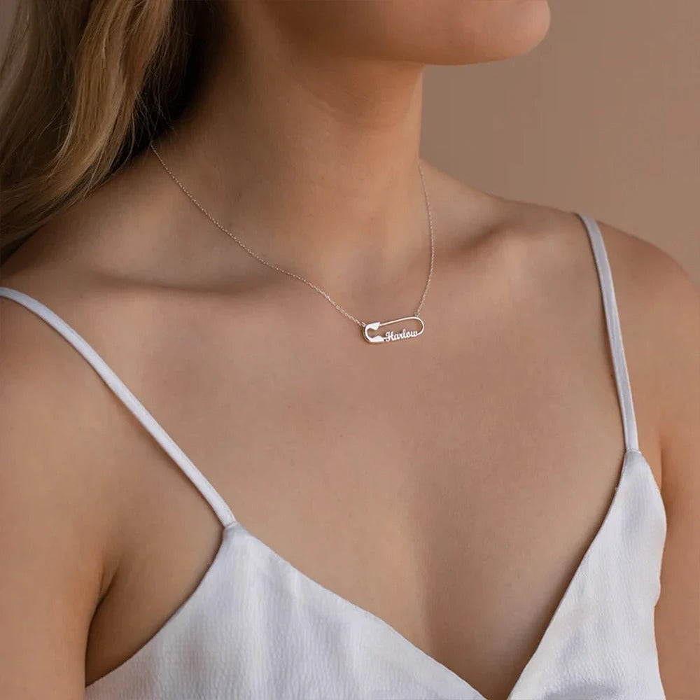 Personalised Necklace With Pin
