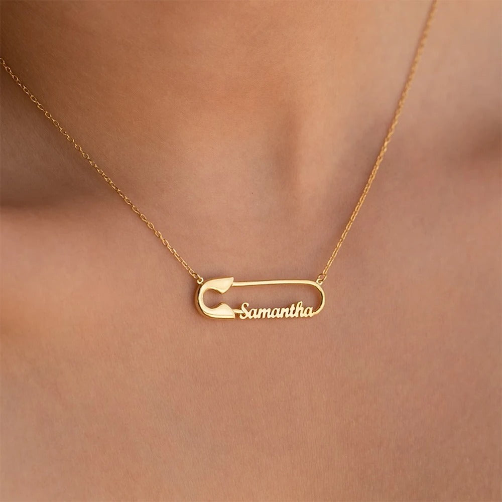 Personalised Necklace With Pin
