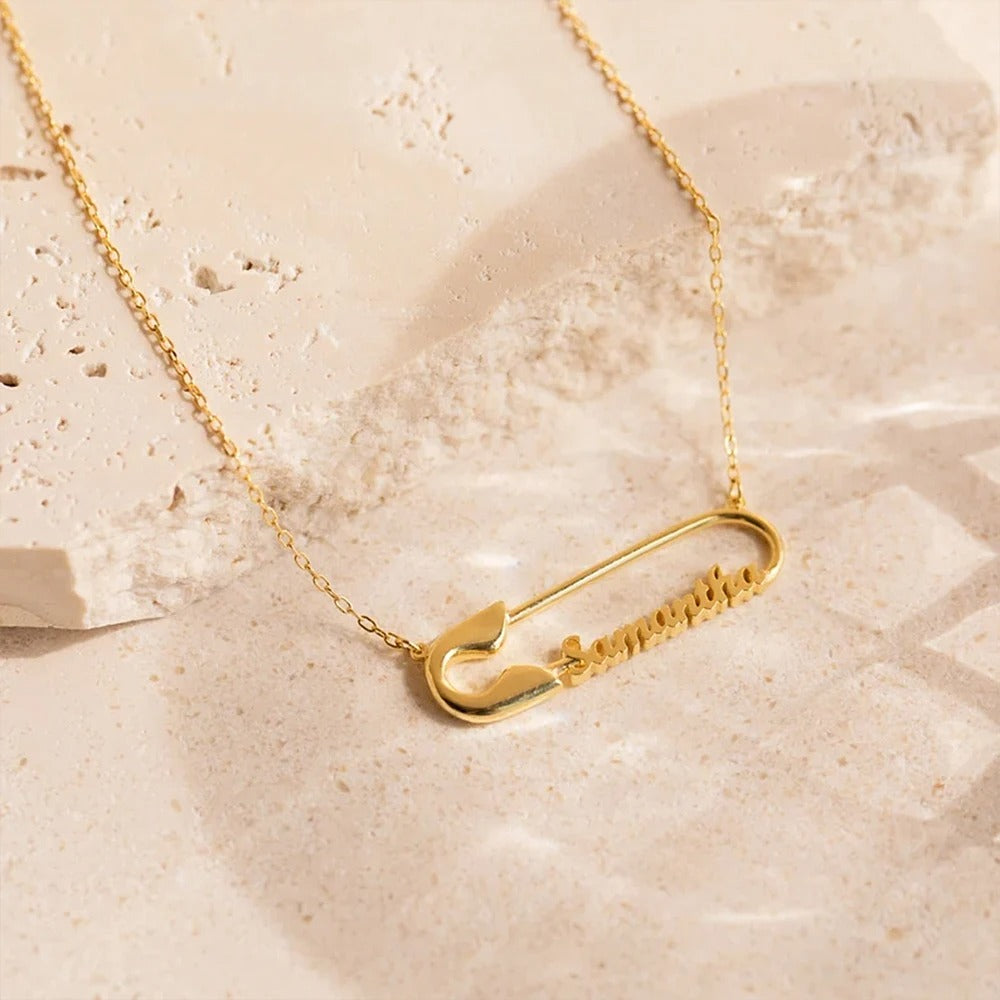 Personalised Necklace With Pin
