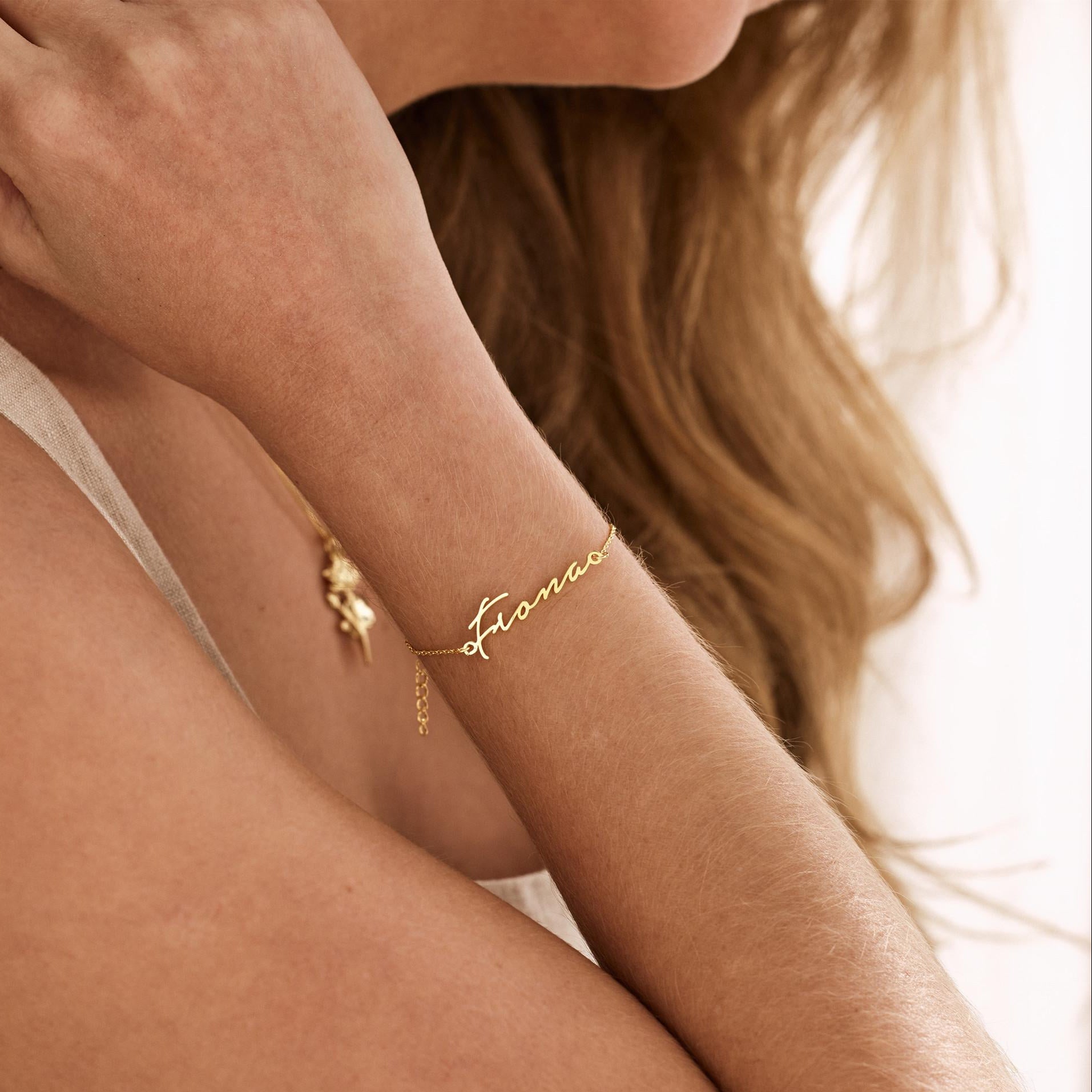 Personalized Cursive Name Bracelet