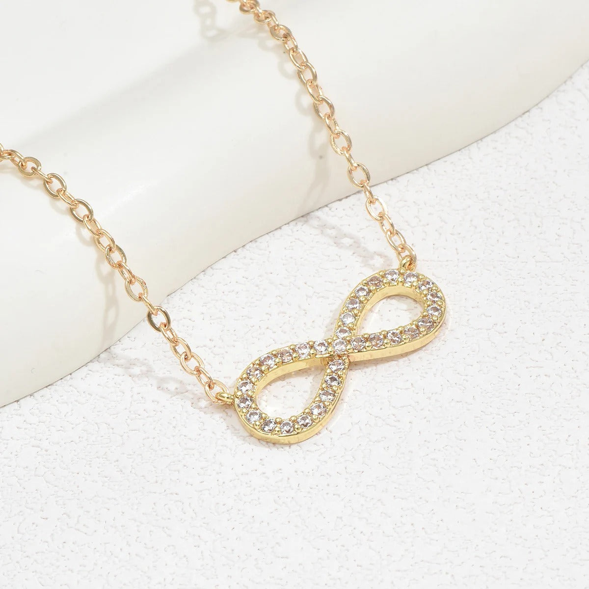 18K Infinity Pendant Necklace