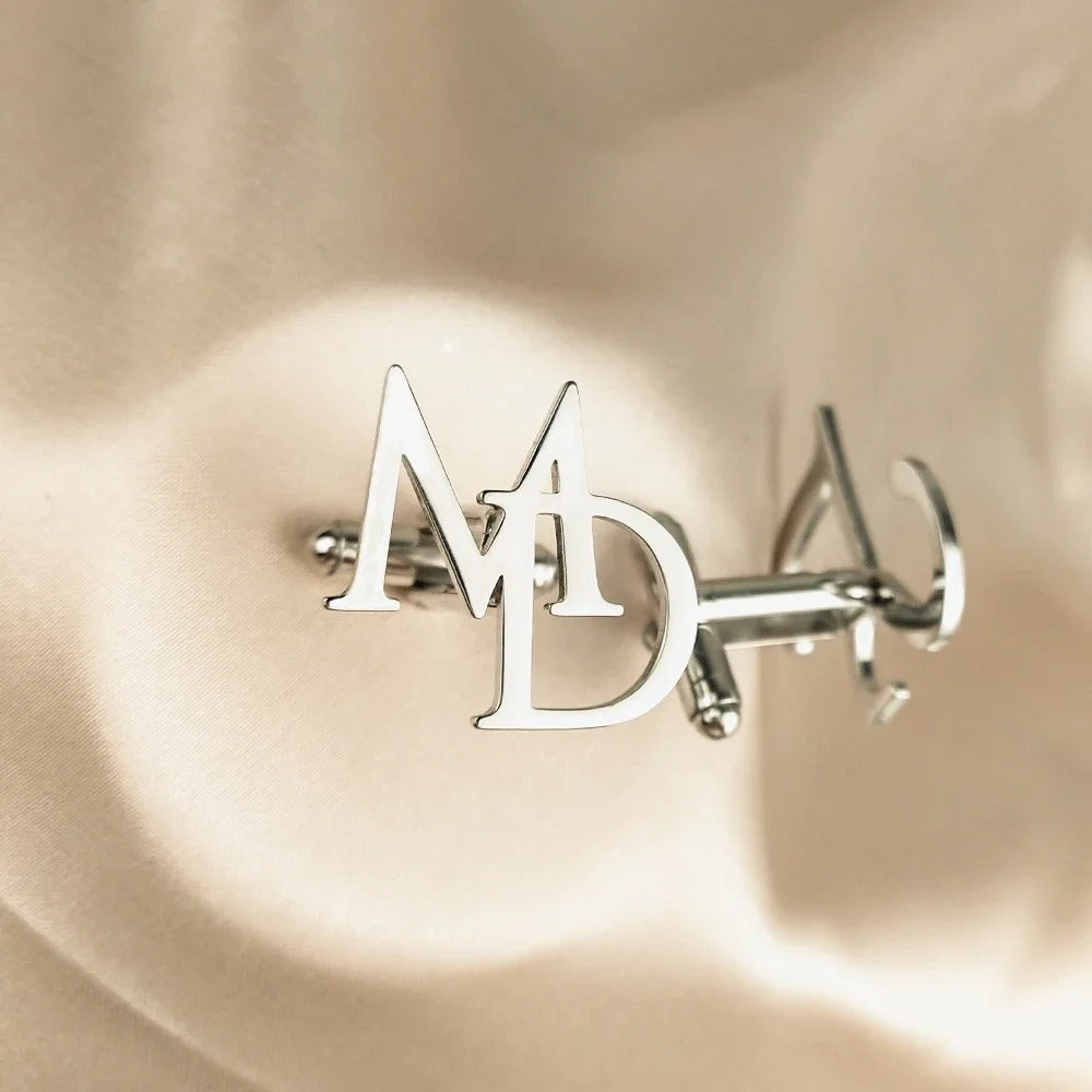 Custom Initials Cufflinks for Men