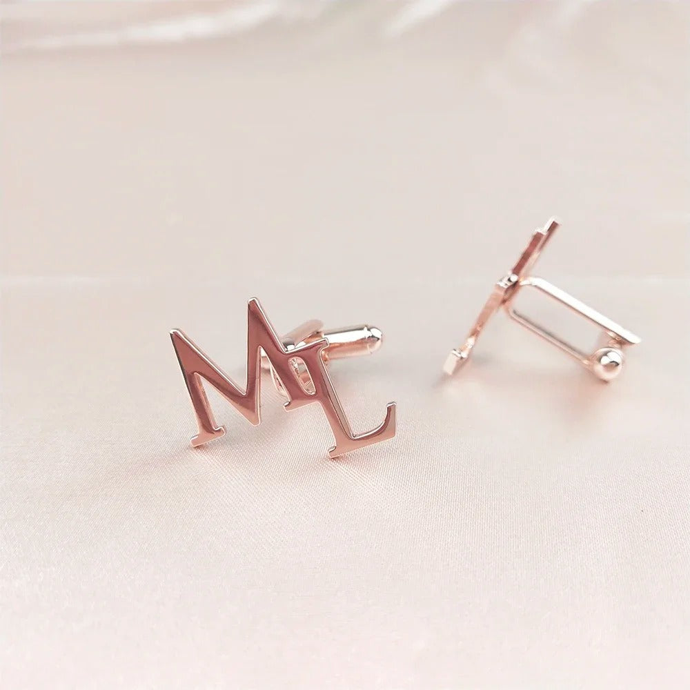 Custom Initials Cufflinks for Men