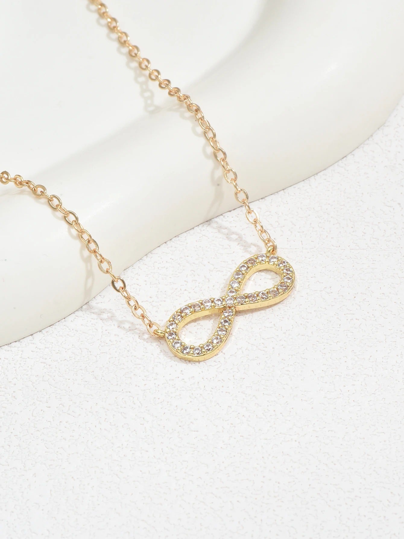 18K Infinity Pendant Necklace