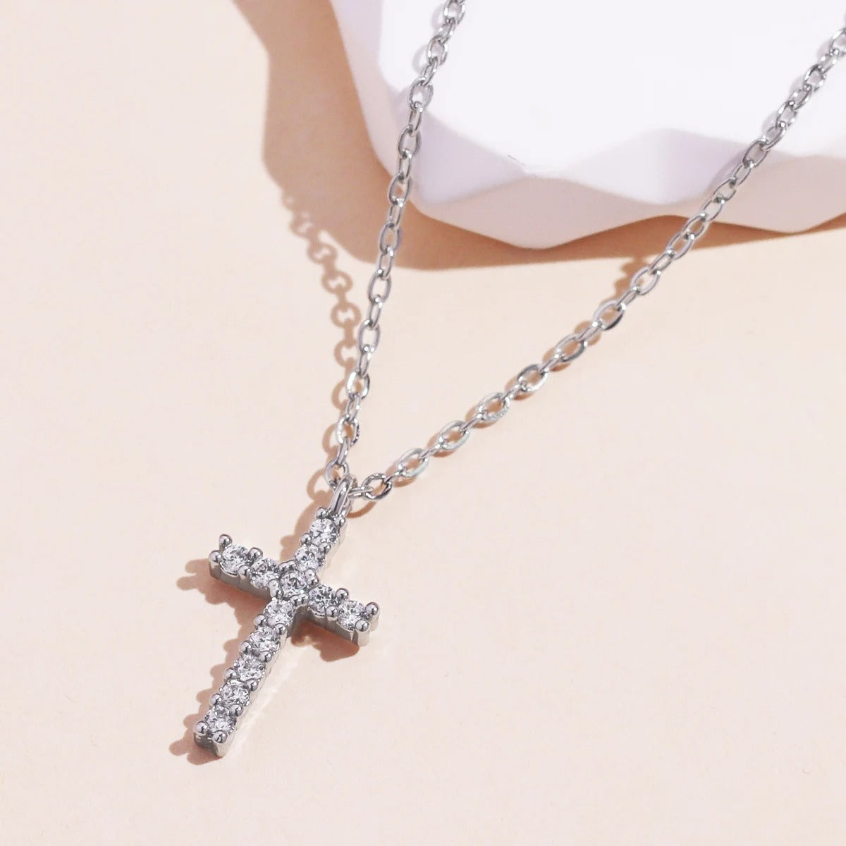 Gold Cross Pendant Necklace